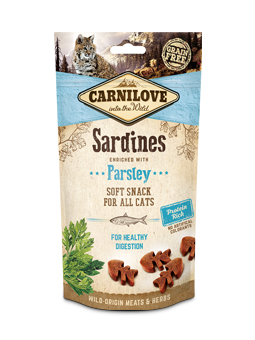 Carnilove knuspriges Hundeleckerli Sardine mit Petersilie.