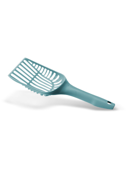 Scoop blaue Katzenstreuschaufel, meerblaue Farbe.