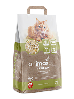 Animax Cats Katzenstreu Holzkrümel klumpend unparfümiert, 7 Liter/3,5 kg.