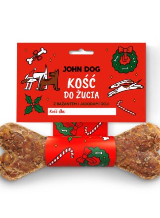 Kauknochen zum Kauen und Nagen für Hunde mit Fasan und Gojibeeren 12 cm
