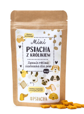 Gebackene Hundekekse Kaninchen mit Süßkartoffel Mini Psiacha 80 g