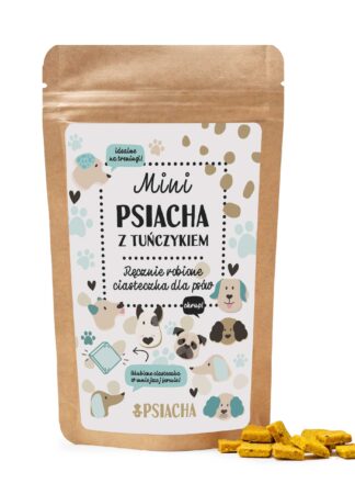 Gebackene Kekse für Hunde Thunfisch mit Karotte Mini Psiacha 80g