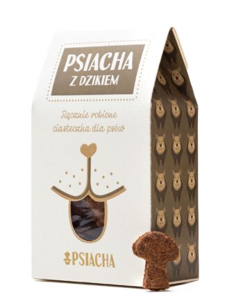Gebackene Kekse für Hunde Wildschwein mit Preiselbeeren Psiacha 100g