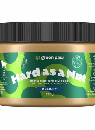 Erdnussbutter für Hunde Green Paw Hard as Nut mit Teufelskralle 350g