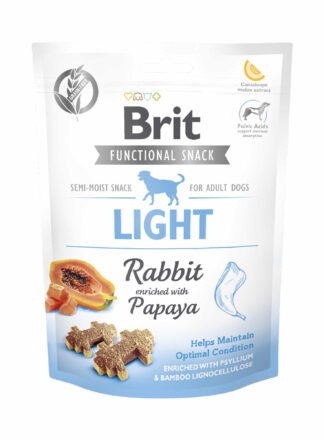 Ein kalorienreduziertes Leckerli für erwachsene Hunde, ideal zur Erhaltung einer optimalen Kondition. Enthält Kaninchen, angereichert mit Papaya und Psyllium sowie Bambus-Lignozellulose zur Unterstützung einer gesunden Verdauung und Gewichtskontrolle.