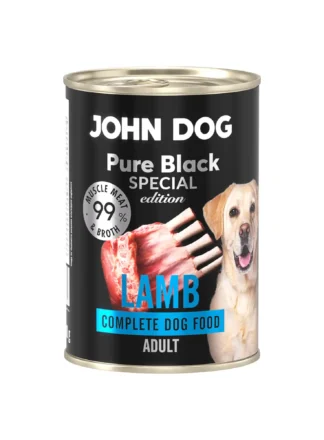 400 g Dose Nassfutter für Hunde mit Lamm, Pure Black Special Edition