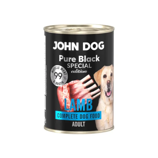 400 g Dose Nassfutter für Hunde mit Lamm, Pure Black Special Edition