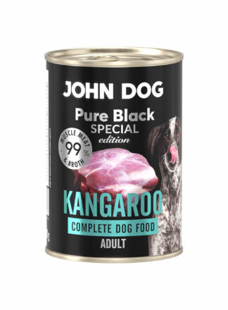 400 g Dose Nassfutter für Hunde mit Känguru, Linie Pure Black Special Edition