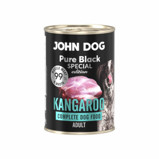 400 g Dose Nassfutter für Hunde mit Känguru, Linie Pure Black Special Edition