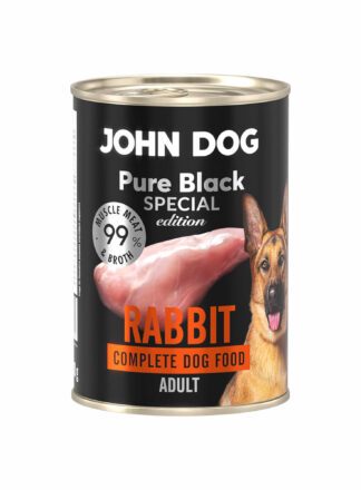 400 g Dose Nassfutter für Hunde mit Kaninchen, Linie Pure Black Special Edition