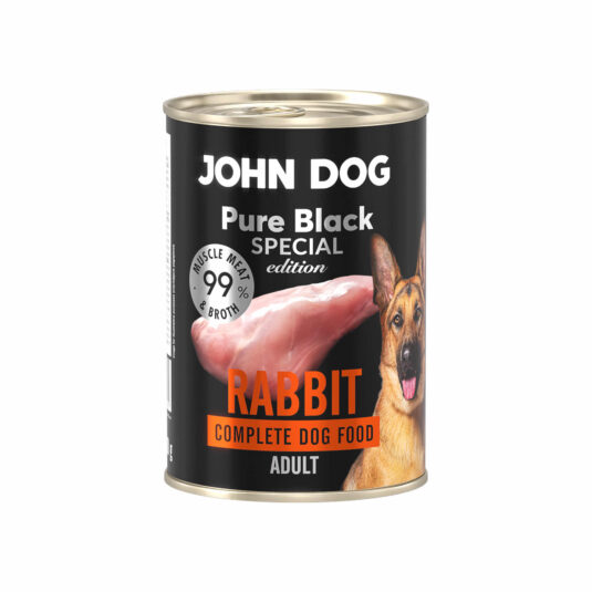 400 g Dose Nassfutter für Hunde mit Kaninchen, Linie Pure Black Special Edition