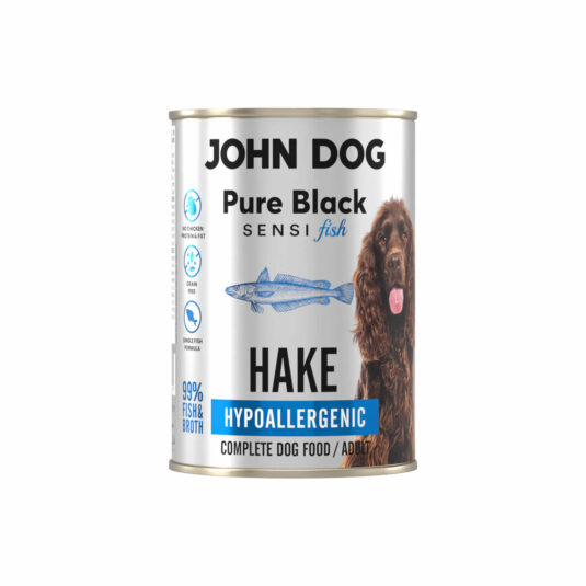 Puszka 400 g mokrej karmy dla psa Pure Black Sensi Fish z morszczuka.
