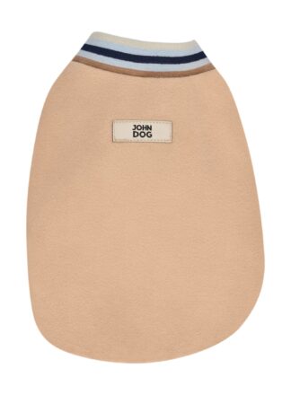 Fleece‑Pullover für Hunde Beige John Dog
