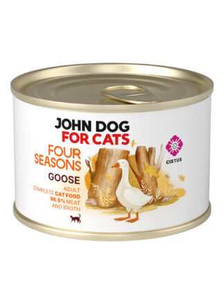 Monoprotein Nassfutter für Katzen Gans Four Season John Dog for Cats