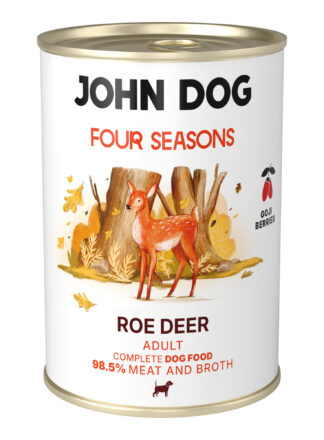 Monoprotein Nassfutter für Hunde Reh Four Seasons John Dog