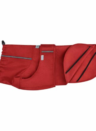 Regenjacke für Hunde bordeauxrot John Dog Black
