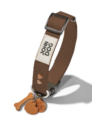 Hundehalsband mit Schnalle Schokoladenbraun John Dog Manifest