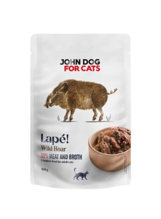 Monoprotein Nassfutter für Katzen Wildschwein 100 g Lapé John Dog for Cats
