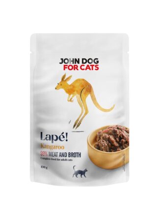 Monoprotein Nassfutter für Katzen Känguru 100 g Lapé John Dog for Cats