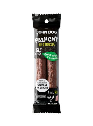 John Dog Hundesnack vom Strauß - Hundezigarren, 2 Stück