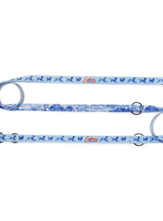 Verstellbare Hundeleine blau John Dog Lisboa 1,2–2,4 m