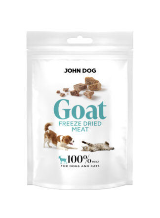 Gefriergetrockneter Snack für Hunde und Katzen Ziegenfleisch 30 g John Dog Freeze Dried