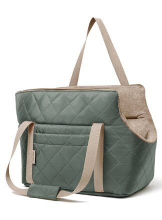 Hundetasche, gesteppt, oliv-beige John Dog Exclusive