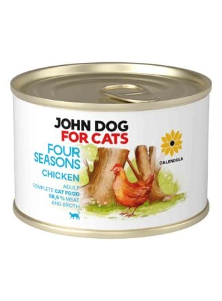 Monoprotein-Nassfutter für Katzen Huhn Four Seasons John Dog for Cats