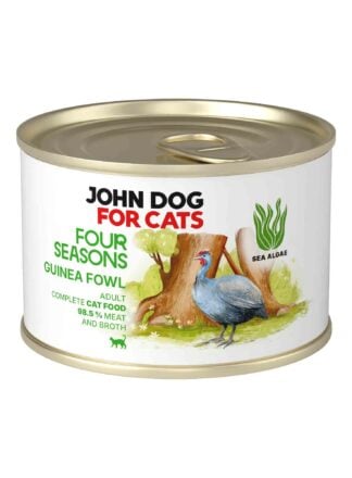 Monoprotein-Nassfutter für Katzen Perlhuhn Four Seasons John Dog for Cats